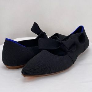 Brand New Rothy's Black Ribbon Flats, Sz 8.5